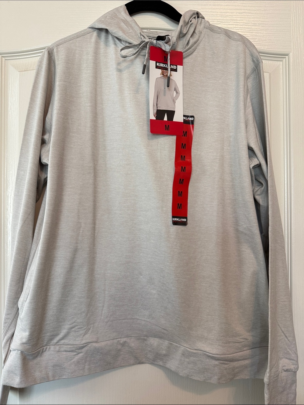 Kirkland Signature Light Gray Ladies’ Lightweight Pullover Hoodie